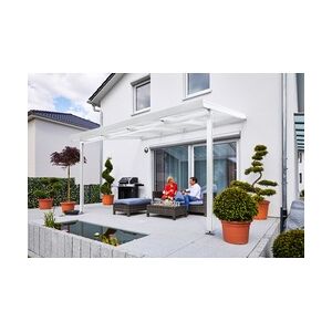 Gutta Premium Terrassendach 410,2 x 406 cm weiß Klima blue 16 mm