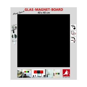 Weitere Glas-Magnetboard schwarz, 40 x 40 cm