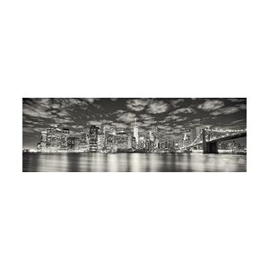 The Wall Deco-Panel Bild - New York Night 90 x 29 cm