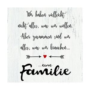 The Wall Deco-Block Bild - Familie 39 x 39 cm