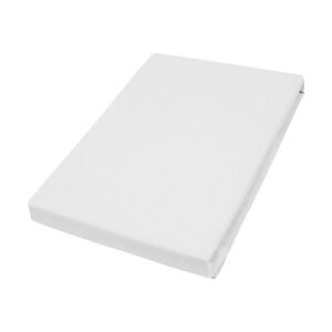 Vario Jersey-Spannbetttuch Elastan für Topper weiß, 100 x 200 cm