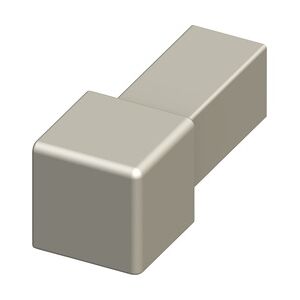 alfer Quadrat-Fliesenecke 9.5 mm 9.5 mm Aluminium eloxiert titan