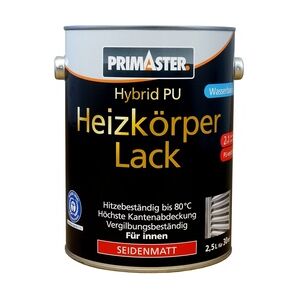 Primaster Hybrid-PU Heizkörperlack 2,5 L weiß seidenmatt