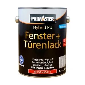 Primaster Hybrid-PU Fenster- u. Türenlack 2,5 L weiß seidenmatt