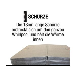 Canadian Spa Deluxe Whirlpool Isolierabdeckung braun 203 x 203 cm universell passend