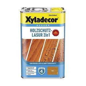 Xyladecor Holzschutz-Lasur 4 L teak 2in1
