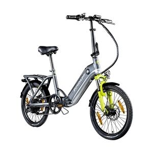 Zündapp E-Bike Faltrad ZT20R 20 Zoll RH 35cm 6-Gang 468 Wh grau grün