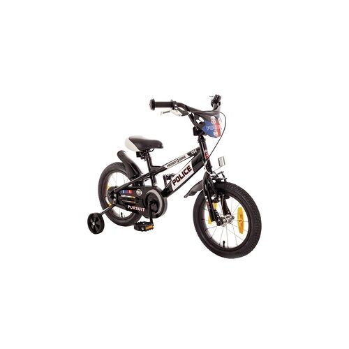 Bachtenkirch Kinderfahrrad New Police T-Rahmen 14 Zoll schwarz weiß