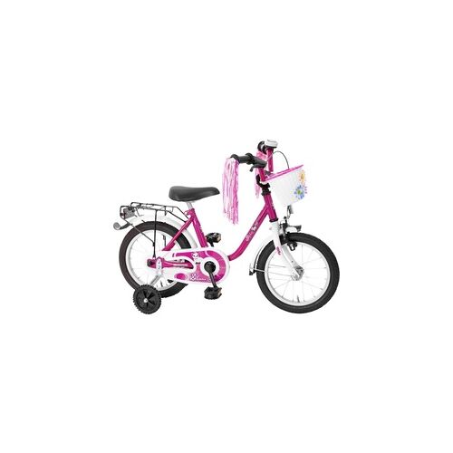 Bachtenkirch Kinderfahrrad Dream Cat 14 Zoll purpur weiß