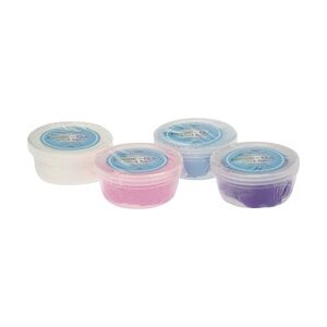 Glorex Magic-Clay ultra-light 4 x 40 g weiß hellblau rosa violett