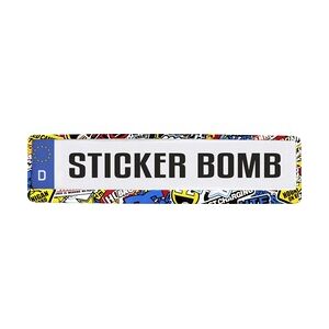 Hermann Schütz Design-Kennzeichenrahmen Sticker-Bomb