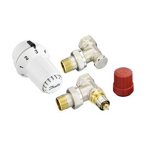 Danfoss Thermostat-Set HomeKopf RAS-C RA-N RLV-S DN 15 1/2, Eck + Rücklaufverschraubung