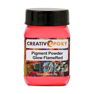 Boldt Pigment Pulver Glow Red 30 g Blacklight, Neon, tagleuchtend