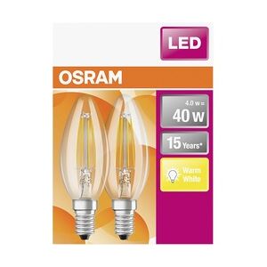 Osram LED Leuchtmittel Star CL E14 4W warmweiß, klar