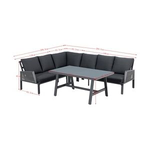 Primaster Dining Lounge Möbelset Apulia XL