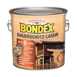 Bondex Dauerschutz Lasur 2,5 L weiß