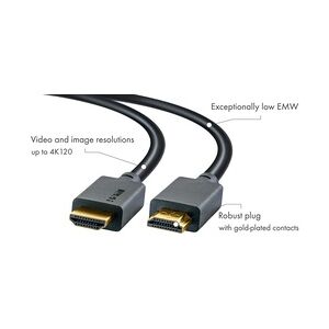 Schwaiger HDMI-Kabel 1,5 m HDMI zu HDMI, 48 Gbit/s, schwarz