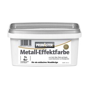 Primaster Metall-Effektfarbe 1 L gold seidenglanz