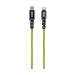 Schwaiger Sync und Ladekabel 1,2 m Apple Lightning giftgrün