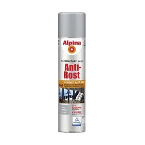 Alpina Sprühmetallschutz-Lack Anti Rost 400 ml hellgrau matt