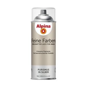 Alpina Feine Farben Sprühlack Purismus in Silber 400 ml