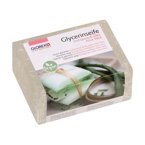Glorex Glycerin-Seife Öko mit Aloe Vera transparent 500 g
