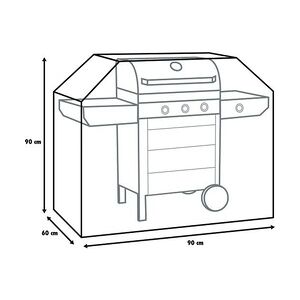 Primaster Atmungsaktive Schutzhülle für Gasgrills 90 x 60 x 90 cm