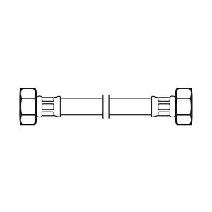 Diaqua Techline NT Panzerschlauch IG 1/2 x IG 1/2, DN16, 50 cm