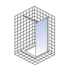 Schulte Walk In 90 x 200 cm Alexa Style 2.0