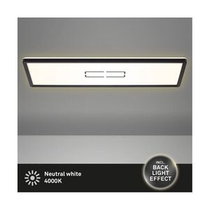 Briloner Slim LED Panel Free schwarz 58 x 20 cm mit Backlight-Effekt