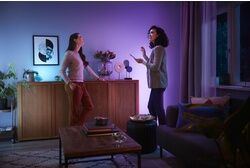 Philips Hue tragbare Tischleuchte White & Color Ambiance Go weiß