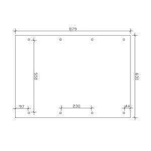 SKANHOLZ SKAN HOLZ Carport Wendland 630 x 879 cm mit EPDM-Dach