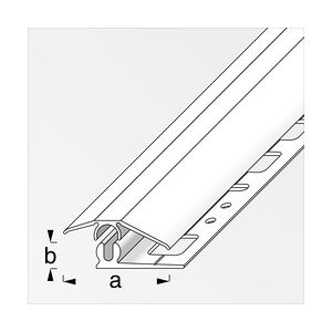 alfer Niveauausgleichs-Profil 1 m, 31 x 7 mm Aluminium eloxiert titan