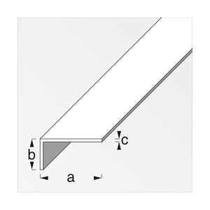 alfer Winkel 2.5 m, 20 x 10 mm Aluminium eloxiert poliert Chromoptik