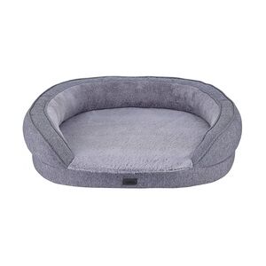 Nobby Orthopädisches Komfortbett Amca oval L 78 x B 62 x H 18 cm grau