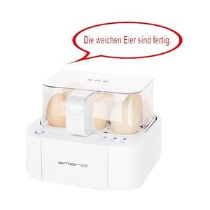 Emerio Eierkocher EB-115560, weiß, für 6 Eier, spricht