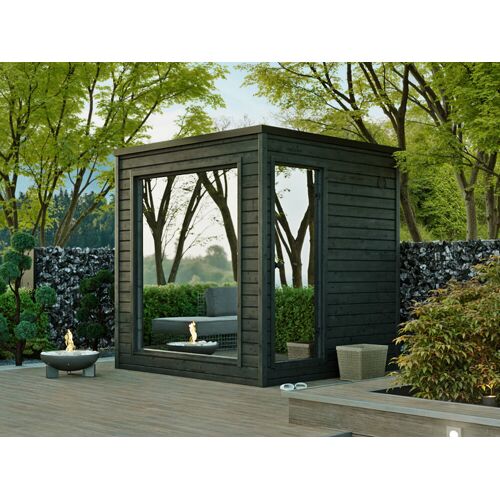 Fjordholz G1 Fjordholz Design-Saunahaus Modell Paradiso Black E