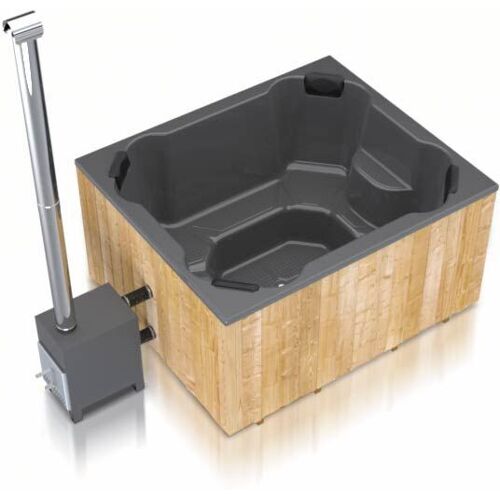 Sauna4Home B1 Fjordholz Hot Tub Quattro Mads – eckiges Hot Tub /