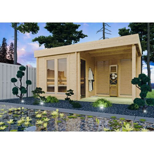 Fjordholz Saunahaus Modell Mosso