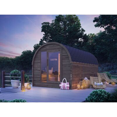 Fjordholz Pod Sauna Modell Luxe 400 cm 2-Raum Fjordholz Pod Sauna Modell Luxe 400 cm 2-Raum