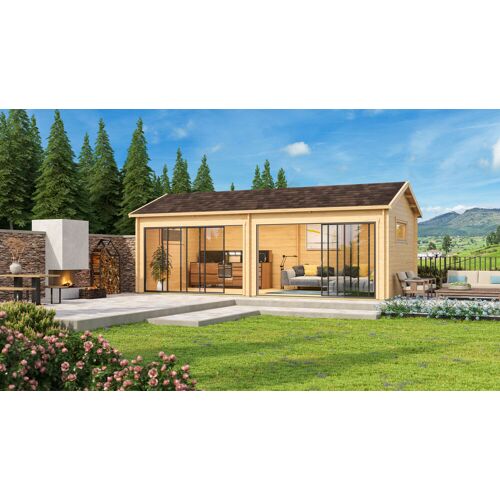 Fjordholz Gartenhaus Alu Concept Jara 44 B