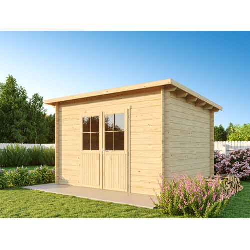 Fjordholz Pultdach Gartenhaus Modell Ezra 4D