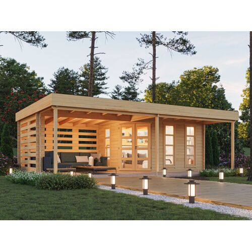 Fjordholz Flachdach Gartenhaus Modell Susan 44