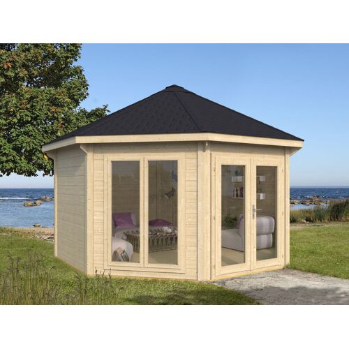 Fjordholz G1 Gartenpavillon Modell Modern 17 m² mit 2 Fenstern