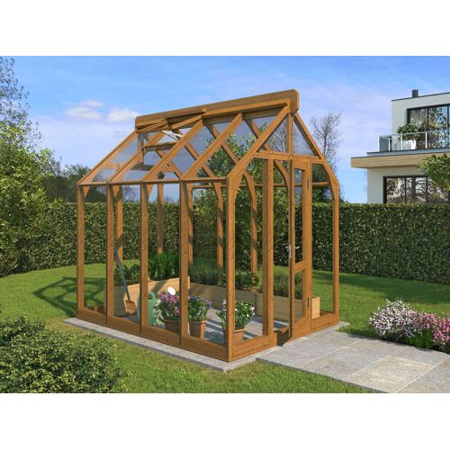 Fjordholz L1 Lähe Premium Gewächshaus Modell Greenline Mini