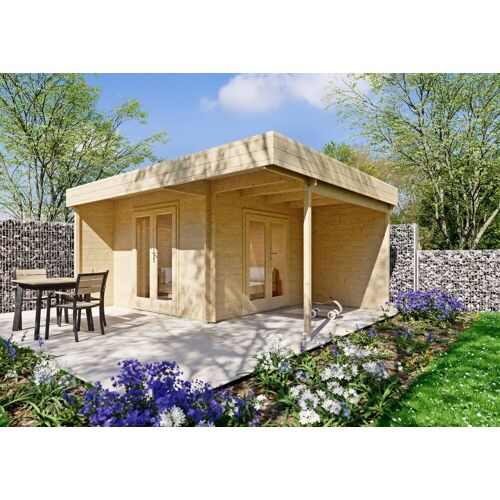 Fjordholz Flachdach Gartenhaus Modell Aaron 28