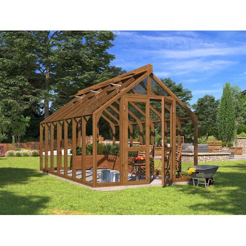 Fjordholz L1 Lähe Premium Gewächshaus Modell Greenline Nr. 3