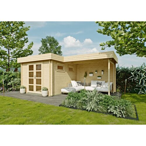 Fjordholz S1 Fjordholz Flachdach Gartenhaus Modell Odina 28 B