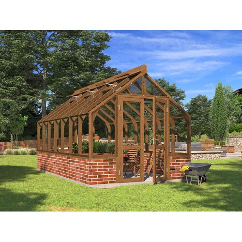 Fjordholz L1 Lähe Premium Gewächshaus Modell Greenline Nr. 6