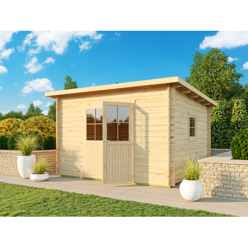 Fjordholz Pultdach Gartenhaus Modell Ezra 5E